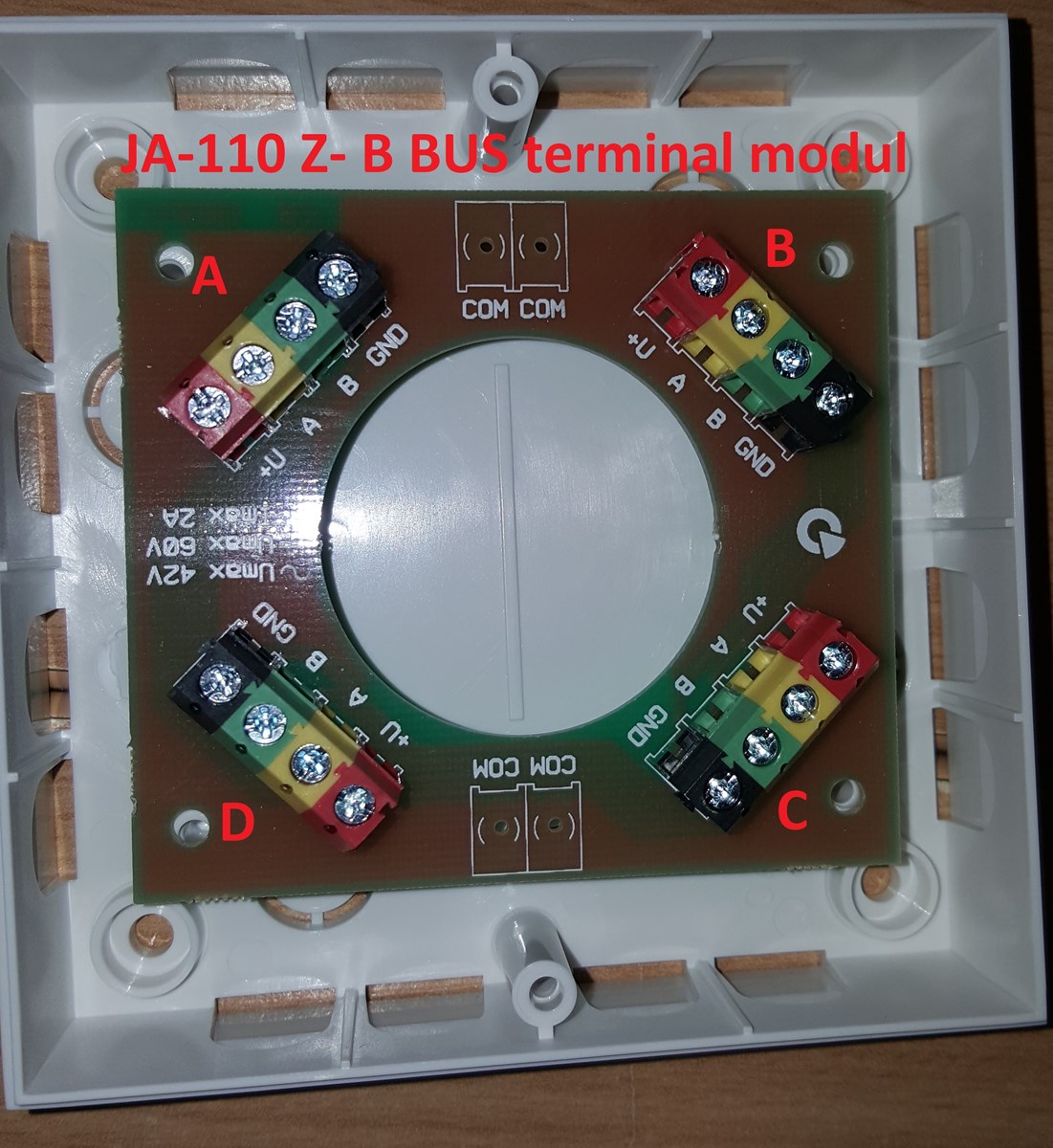 JA-110 Z- B BUS Terminal Modul (Indgangs Kablet) | Lav-det-selv.dk