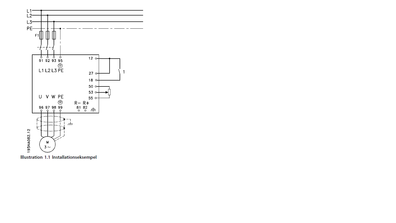 Vlt danfoss схема подключения